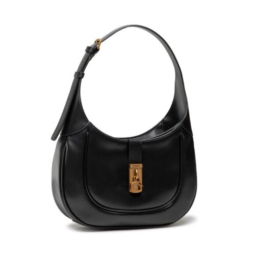 Guess, Maimie Hobo, Synthetic Leather, Textile Bag, Black, HWVB84, For Women, 29 x 17.5 x 7 cm 147063437