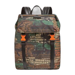 Guess, Salameda, Textile Backpack, Camouflage, Laptop Compartiment, Unisex 147063461 - Hátizsák