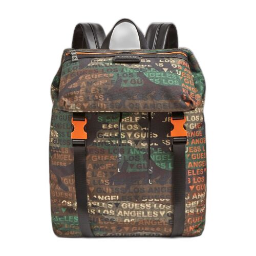 Guess, Salameda, Textile Backpack, Camouflage, Laptop Compartiment, Unisex 147063461