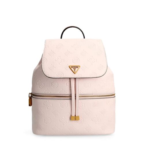 Guess, Helaina, Polyurethane, Textile Backpack, Light Pink, Lined Compartment, 03320, For Women, 24 x 30 x 13 cm
