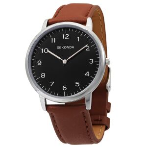 Sekonda, Sekonda, Quartz Leather Strap Watch, 1348.84, For Men