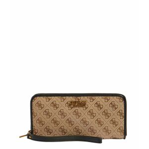 Guess, Guess, Textile Wallet, SWJB84, Latte/Black, For Women 147063869 - Női kiegészítő