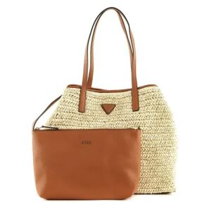 Guess, Vikky, Textile Handbag, Large Tote, Natural / Cognac, 205222, 50 x 34 x 3 cm 147063887 - Bőrönd &Táska