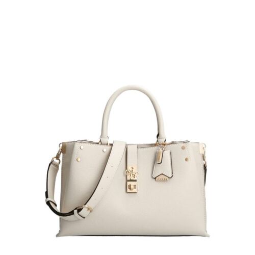 Guess, Albury, Synthetic Leather, Textile Bag, White, For Women, 31.5 x 22 x 13.5 cm 147063985