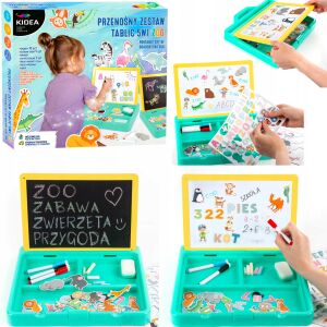 HORDOZHATÓ TÁBLÁZAT SZETT 5-AZ 1-BEN ZOO KIDEA 1078