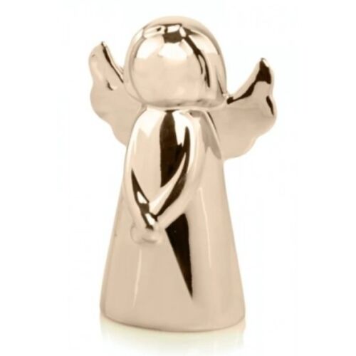 Kerámia karácsonyi figura, arany angyal, 15 cm 147065368