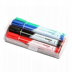 RMS SZÁRAZON TÖRLHETŐ JELZŐKÉSZLET (4) SZIVACS+TARTÁLY 5528 147065503 - Tábla- & Flipchart marker