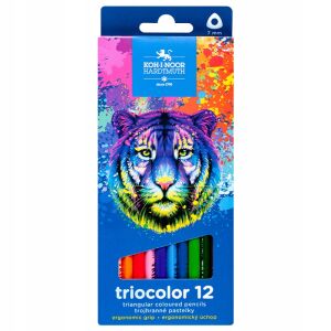 TRIOCOLOR ZSÍRKRETÁK 3132 12 SZÍNŰ 7 MM TIGRIS 147065594 - Toll & Ceruza