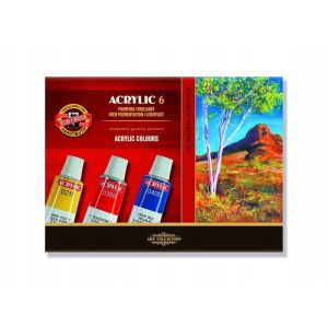 AKRIL FESTÉKEK 162701 KÉSZLET 6 SZÍN 2921 147065609 - Akrilfesték