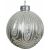 Üveg karácsonyfa gömbdísz 8cm ezüst csillámpor 1 db 147065671