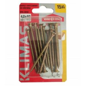 Edzett facsavarok 4x60mm 15 db PZ2 arany