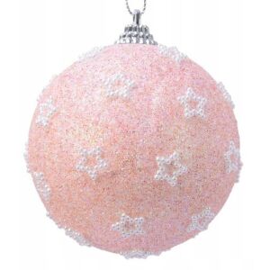 Törhetetlen karácsonyi gömbdísz csillagokkal 8 cm 147065714 - Szezonális dekoráció