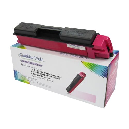 Festékkazetta Web Magenta Kyocera TK590 csere TK-590M 147066253