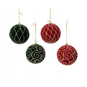 Dekoratív karácsonyi gömbdíszek mix 8 cm 147066603 - Szezonális dekoráció