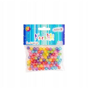 Műanyag gyöngyök, vegyes színek, 8m-es méret, 0576 A'12 0576