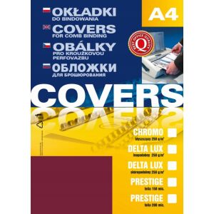 DELTA BŐR KARTON. A4 bordó 100 db. ARGO 147066897 - Spirál hátlap