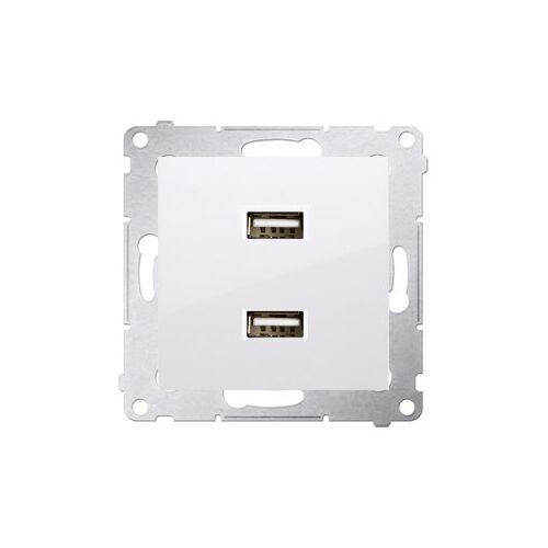 Töltő 2 x USB (modul), 2.1 A, 5V DC, 230V, fehér Simon54 147067043 - Konnektor és dugalj