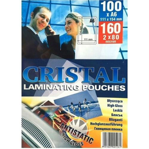 LAMINÁLT FÓLIA PE LAP A6 80 MIKROS ÁLLVÁNY FÉNYES, FÉNYMENTES 147067447