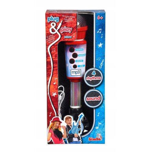 Simba MP3 Mikrofon játék gyerekeknek, Plug & Play hangszer