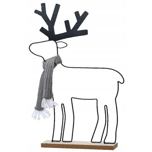 Fém karácsonyi figura Rénszarvas 5x28x40cm dekoratív 147067912