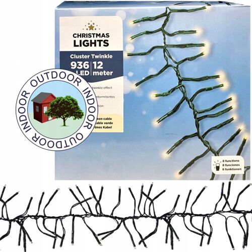 LED karácsonyfa égők kültéri IP44 lámpákkal 12 m 147068313