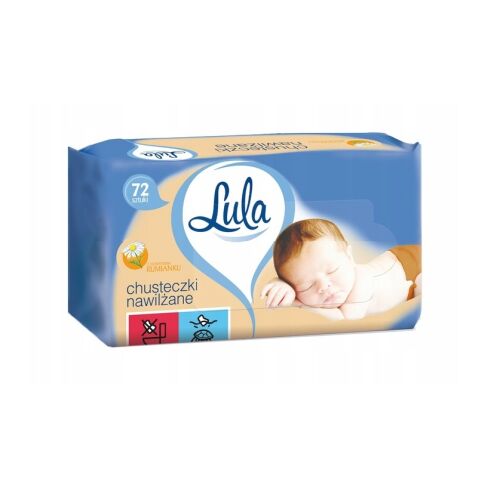 LULA Nedves törlőkendő kamillával 72 db 2489 147068382