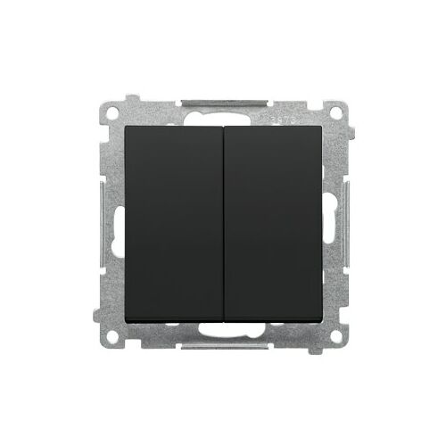 Gyertyatartó kapcsoló (modul) 10 AX, 250 V~, gyorscsatlakozók: matt fekete, SIMON55 147068883