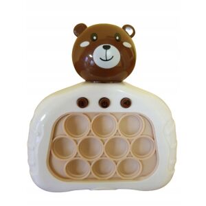 POP IT ELEKTRONIKUS KERÉKPÁROS JÁTÉK STRESSZOLDÓ MACKÓ