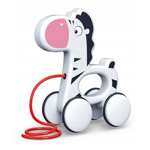 ZSINÓRON FELVONHATÓ ZEBRA húzható játék, zebra játék kisgyermekeknek