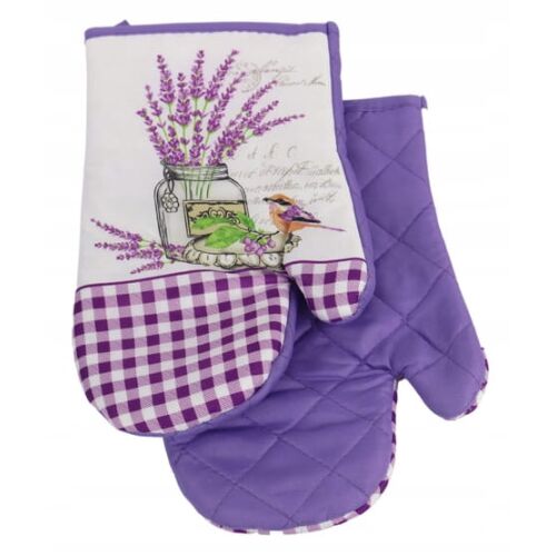 Mágneses, szigetelő sütőkesztyű, lila, 2 darab 147069876