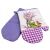 Mágneses, szigetelő sütőkesztyű, lila, 2 darab 147069876