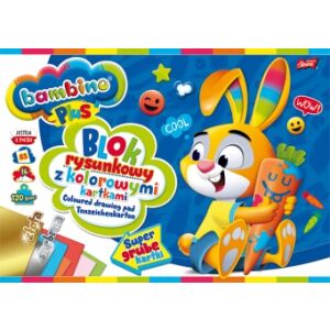 RAJZTÖMB A3/16K SZÍNŰ BAMBINO PLUS 120G A""10 147069883 - Rajzeszköz