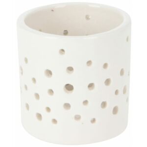 Karácsonyi mécsestartó 6 cm porcelán fehér 147069952 - Mécsestartó