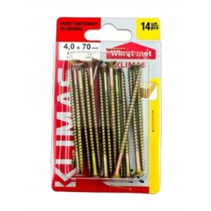 Edzett facsavarok 4x70mm 14 db PZ2 arany