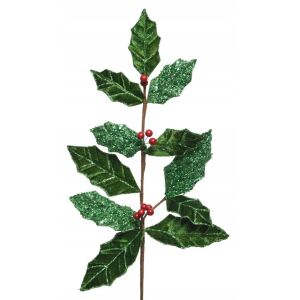 Karácsonyi díszes levélág 60 cm 147070827 - Karácsony