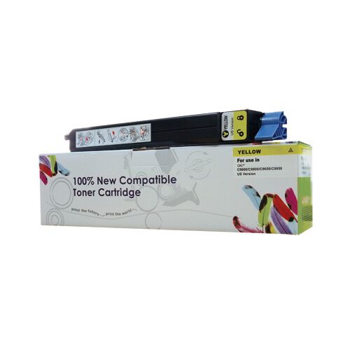 Festékkazetta web sárga OKI C9600, C9800 csere 42918913 147071132