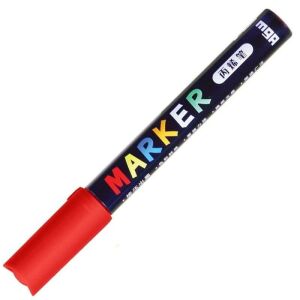 Akril marker 1-2 mm piros 4204 A'6