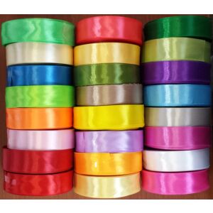 SZATÉN SZALAG AX25-01 25MM/32M (4) 4157 FEHÉR