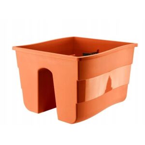 Terrakotta erkélyláda korláthoz 30 cm 147071468 - Kertépítés