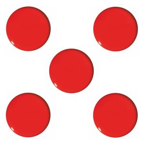 TÁBLAMÁGNESEK 30MM/5 PIROS 5361