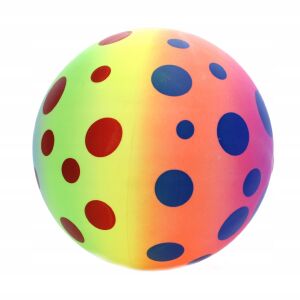 9" szivárványszínű labda (120) 0038