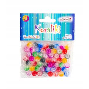 PJ-0583 műanyag gyöngyök, színkeverék, 10-es méret 0583