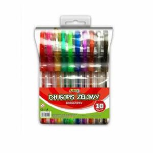 CSILLÁMOS SZÍNES GÉL TOLL. 10 SZÍN 0194 147072533 - Toll & Ceruza