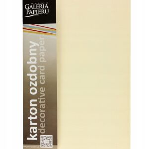 DEKORATÍV KARTON NATTE KRÉM 250G/M2 (20) 0818