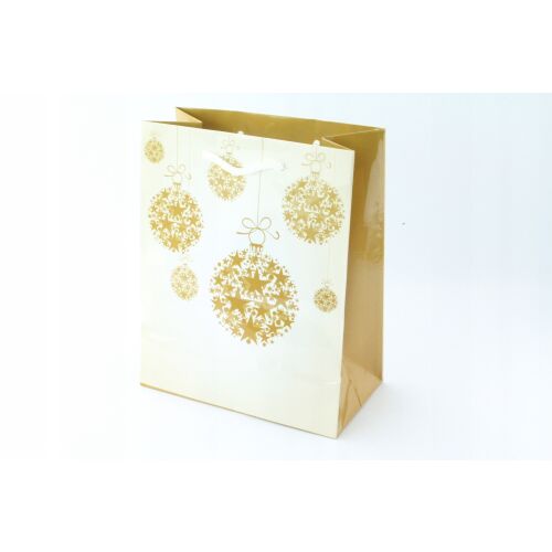 Świąteczna Torba Prezentowa Złota 23x19x10cm 147072735