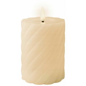 Krém színű, elemes LED gyertya, 7,5x12,3 cm, dekoratív