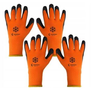 Szigetelt téli munkakesztyű, 2 pár, 10-es méret