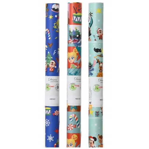 Karácsonyi ajándékcsomagoló papír gyerekeknek 200x70 cm 1 db.