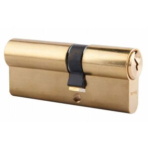 Cilinderzárbetét, sárgaréz, 30/30 mm + 5 kulcs