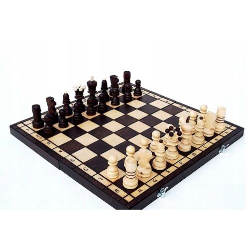 KLASSZIKUS FA SAKK-KÉSZLET 31CM 2847 147073613